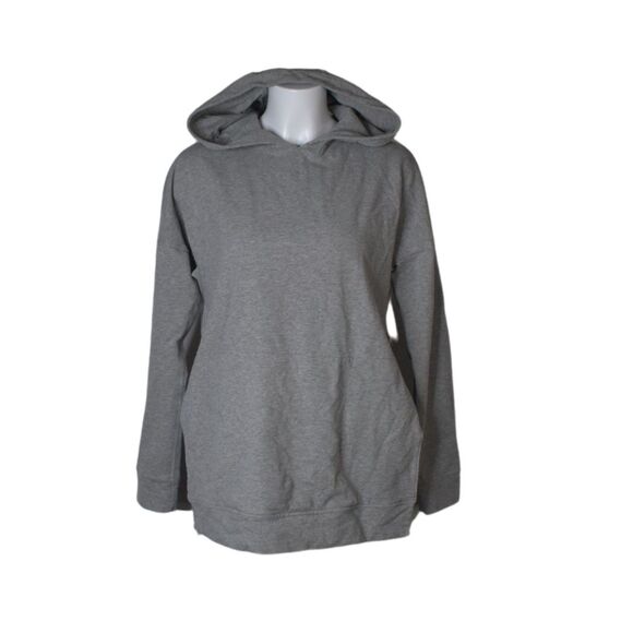 Lululemon Cut Above Hoodie Dark Heathered Gray Side Slit Activewear Womens 8 - Picture 2 of 6